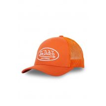 VON DUTCH - Gorra trucker bimateria naranja