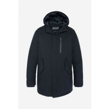 SCHOTT - Parka à capuche bleu marine