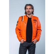 CLASSIC LEGEND MOTORS - Blouson racing en cuir orange 24h Le Mans