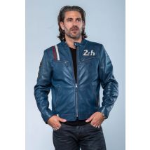 CLASSIC LEGEND MOTORS - Blouson racing en cuir bleu royal 24h Le Mans