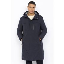 SCHOTT - Veste outdoor bleu marine à capuche