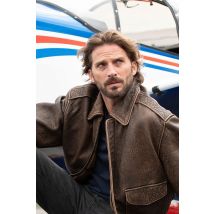 COOPER ORIGINAL - Chaqueta bomber desgastada de la Segunda Guerra Mundial