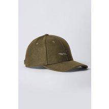 AERONAUTICA MILITARE - Casquette brodée en laine mélangée vert militaire