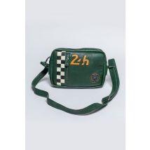 CLASSIC LEGEND MOTORS - Sac reporter à bandoulière en cuir racing vert