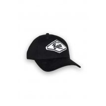 BUCO - Gorra negra con logo de diamante blanco.