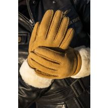 GLOVE STORY - Guantes de piel de oveja de doble cara camel