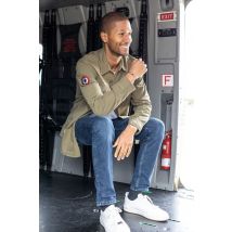 MARINE NATIONALE - Camicia di cotone color cachi