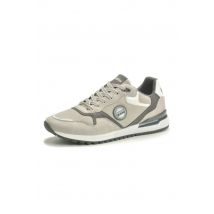 REDSKINS - Zapatillas de piel y sintético color gris perla