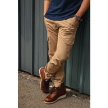 DAYTONA - Pantaloni cargo in cotone beige