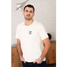 PATROUILLE DE FRANCE - T-shirt bianca in cotone con logo ali