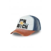 VON DUTCH - Cappellino in cotone ricamato tricolore effetto used