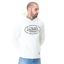 VON DUTCH - Felpa con cappuccio bianca con logo nero