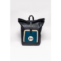24H LE MANS - Mochila de piel azul océano y azul marino 24H Le Mans