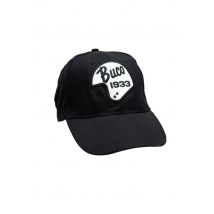 BUCO - Berretto nero con logo del casco Buco bianco