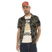 VON DUTCH - Maglietta leggera a maniche corte con motivo a teschio