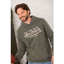 VON DUTCH - Felpa con cappuccio effetto sbiadito