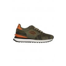 VON DUTCH - Sneakers mimetiche kaki e arancioni
