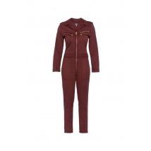 SCHOTT - Tuta da donna leggera con stemma color cordovan