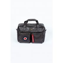 ROYAL AIR FORCE - Borsa da viaggio in pelle marrone scuro della Royal Air Force