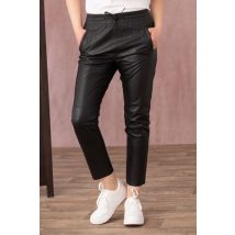 OAKWOOD - Pantalon en cuir noir pour femme