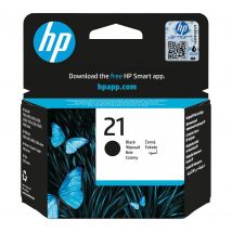 HP 21 Original Black Ink Cartridge, Black