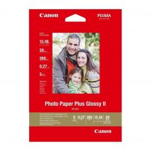 Canon PP-201 130 x 180 mm Glossy II Photo Paper Plus - 20 Sheets