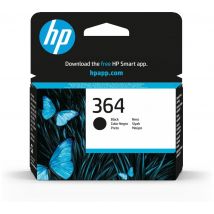 HP 364 Original Black Ink Cartridge, Black