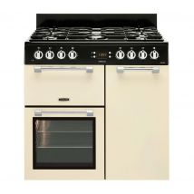 LEISURE Cookmaster CK90F232C 90 cm Dual Fuel Range Cooker - Cream, Cream