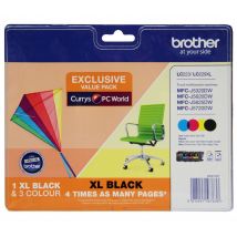 BROTHER LC229XLDSVALBPRF Tri-colour & Black Ink Cartridges - Multipack, Black & Tri-colour