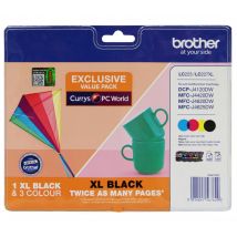 BROTHER LC223/LC227XL Tri-colour & Black Ink Cartridges - Multipack, Black & Tri-colour