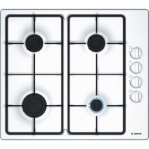 BOSCH Series 2 PBP6B2B60 58 cm Gas Hob - White, White