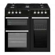 FLAVEL MLN9FRK 90 cm Dual Fuel Range Cooker - Black, Black