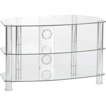 TTAP Vantage 1050 TV Stand - Chrome, Silver/Grey