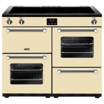 BELLING Kensington 100Ei CRM 100 cm Electric Induction Range Cooker - Cream & Chrome, Cream