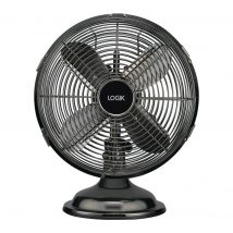 LOGIK L10DFGM17 10" Desk Fan - Gun Metal, Silver/Grey