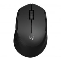 LOGITECH M330 Silent Plus Wireless Optical Mouse - Black, Black