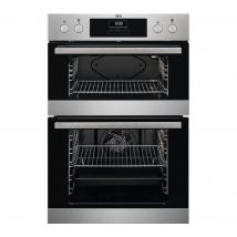 AEG DEB331010M Electric Double Oven - Stainless Steel, Stainless Steel