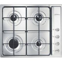 SMEG S64S 59 cm Gas Hob - Stainless Steel, Stainless Steel