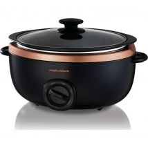 MORPHY RICHARDS Evoke Sear & Stew 461016 Slow Cooker - Black & Rose Gold, Gold,Black