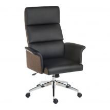 TEKNIK Elegance 6950BLK Leather-look Executive Chair - Black