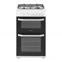 HOTPOINT MyMenu HD5G00KCW 50 cm Gas Cooker - White, White