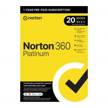 NORTON 360 Platinum - 1 year for 20 devices