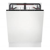 AEG AirDry Technology FSS63607P Full-size Fully Integrated Dishwasher, White