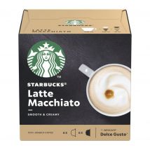 STARBUCKS Dolce Gusto Latte Macchiato Coffee Pods - Pack of 12, Cream