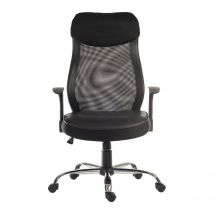 TEKNIK Curve Faux-Leather Tilting Executive Chair - Black