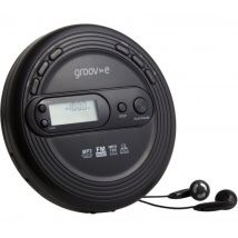 Groov-E Retro GV-PS210-BK Personal CD Player with Radio - Black