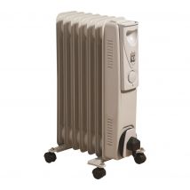 DAEWOO HEA1130 Portable Oil-Filled Radiator - White, White