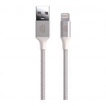 GRIFFIN Braided Lightning to USB-A Cable - 1 m, Silver/Grey