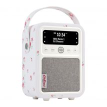 VQ Monty Portable DABﱓ Bluetooth Radio - Cath Kidston Scattered Rose, White,Patterned
