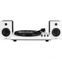 GEMINI TT-900 Bluetooth Turntable with Stereo Speakers - White, White